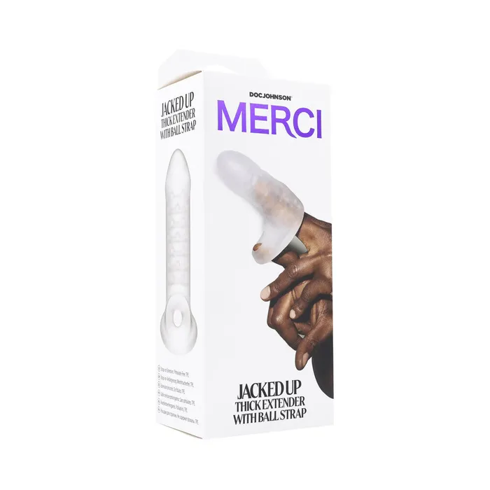 Merci Jacked Up Thick Extender with Ball Strap Doc Johnson Male Sex Toys
