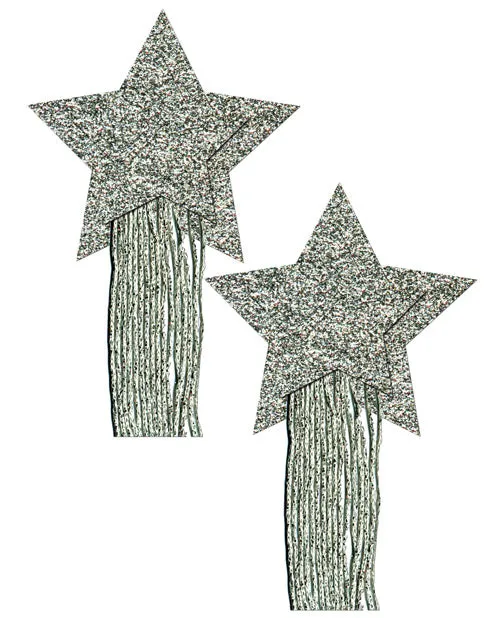 Pastease Tassle Glitter Stars Silver OS Pastease Anal