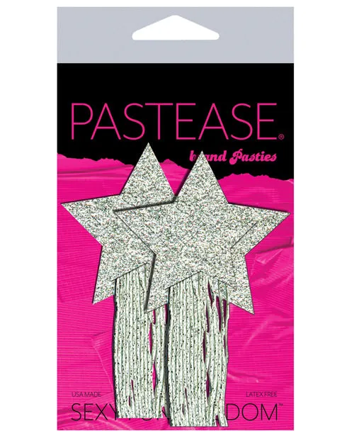 Pastease Tassle Glitter Stars Silver OS Pastease Anal