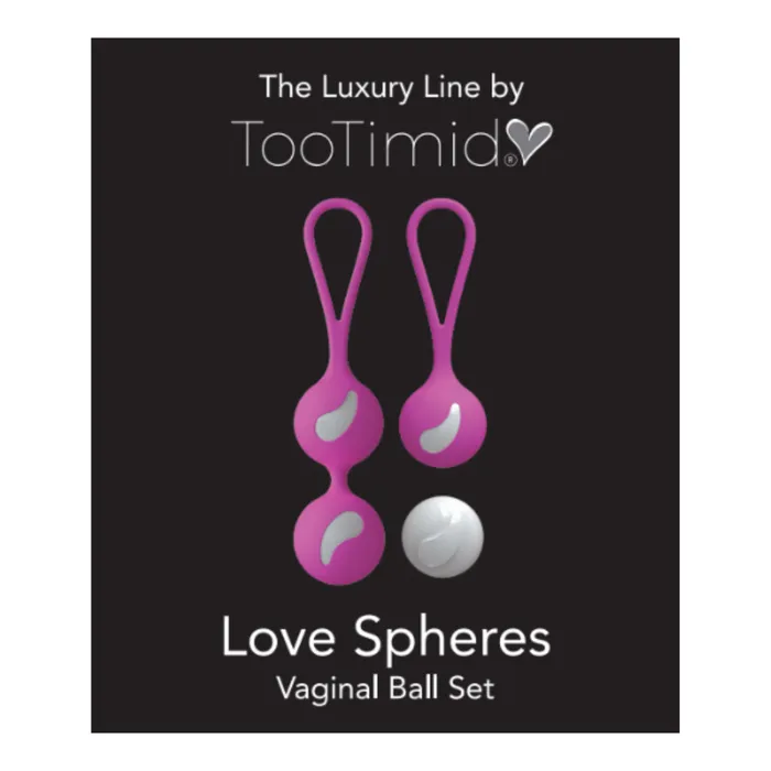 TooTimidcom Female Sex Toys Duotone Silicone Kegel Ball Set