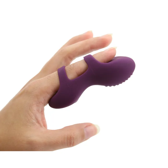 Ultra Discreet Quiet Rechargeable Finger Vibe TooTimidcom Female Sex Toys