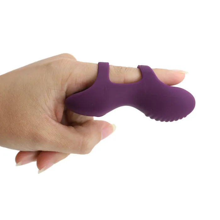 Ultra Discreet Quiet Rechargeable Finger Vibe TooTimidcom Female Sex Toys