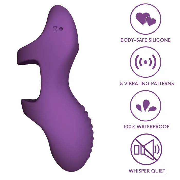 Ultra Discreet Quiet Rechargeable Finger Vibe TooTimidcom Female Sex Toys