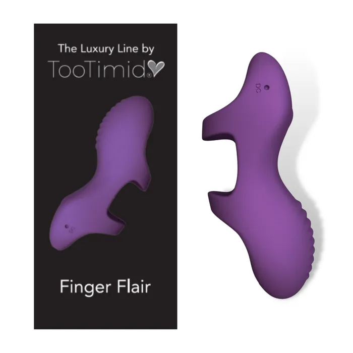 Ultra Discreet Quiet Rechargeable Finger Vibe TooTimidcom Female Sex Toys
