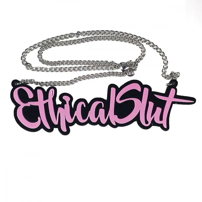 Vibrators Geeky Kinky Ethical Slut Necklace Geeky Kinky