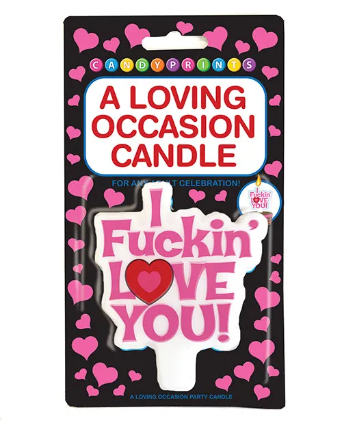 Vibrators Little Genie A Loving Occasion Candle I Fuckin Love You
