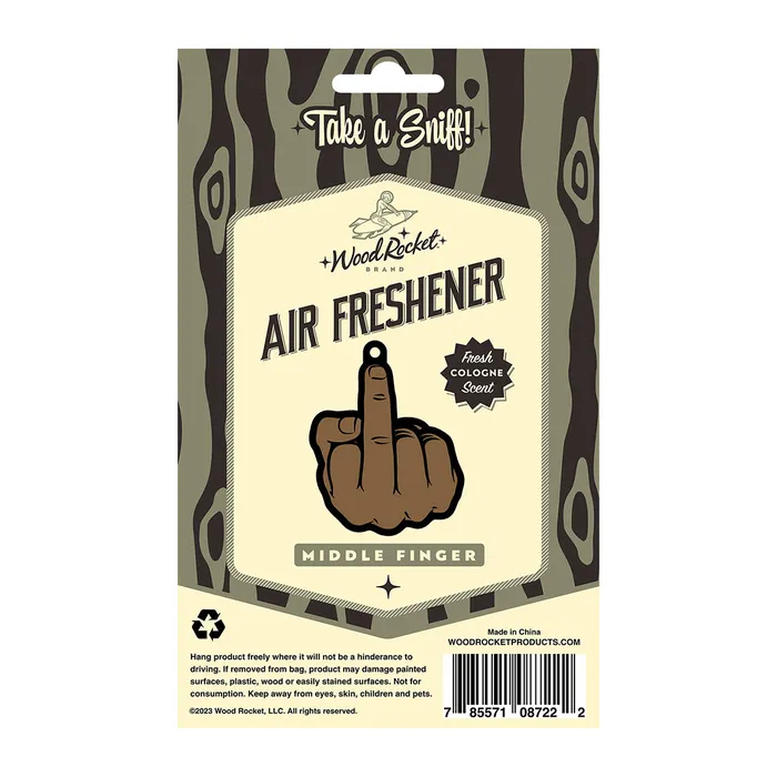 Wood Rocket Air Freshener Middle Finger Wood Rocket Vibrators Wood Rocket Air Freshener Middle Finger Wood Rocket Vibrators