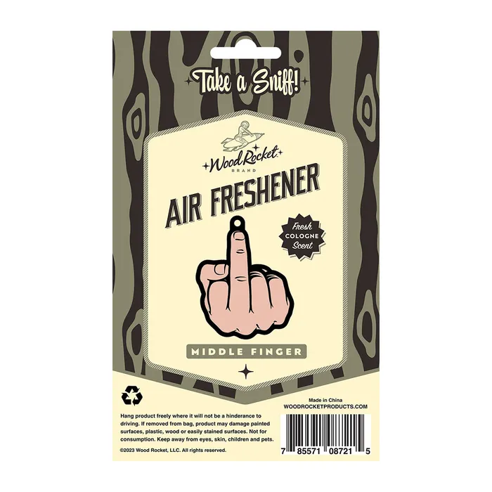 Wood Rocket Air Freshener Middle Finger Wood Rocket Vibrators Wood Rocket Air Freshener Middle Finger Wood Rocket Vibrators