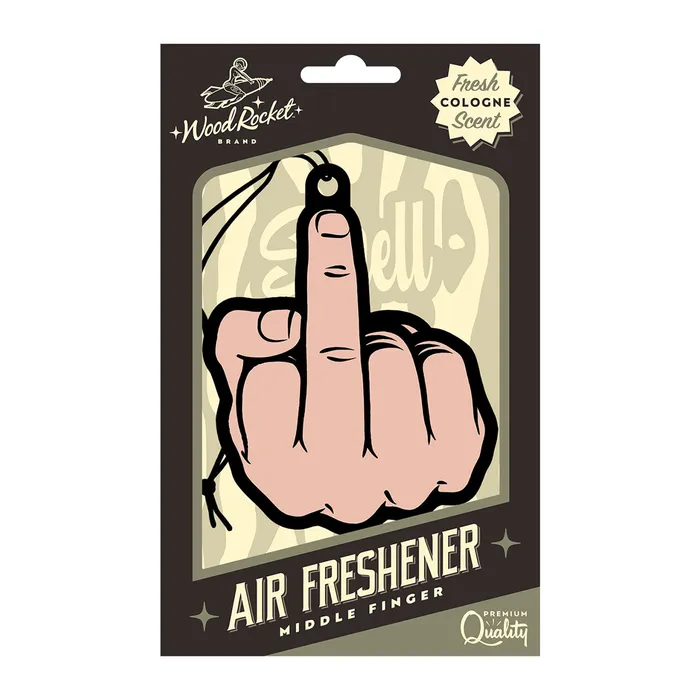 Wood Rocket Air Freshener Middle Finger Wood Rocket Vibrators Wood Rocket Air Freshener Middle Finger Wood Rocket Vibrators