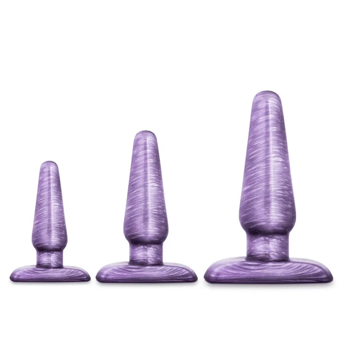Anal Blush B Yours By Blush Trainer Kit Purple Swirl Anal Plug
