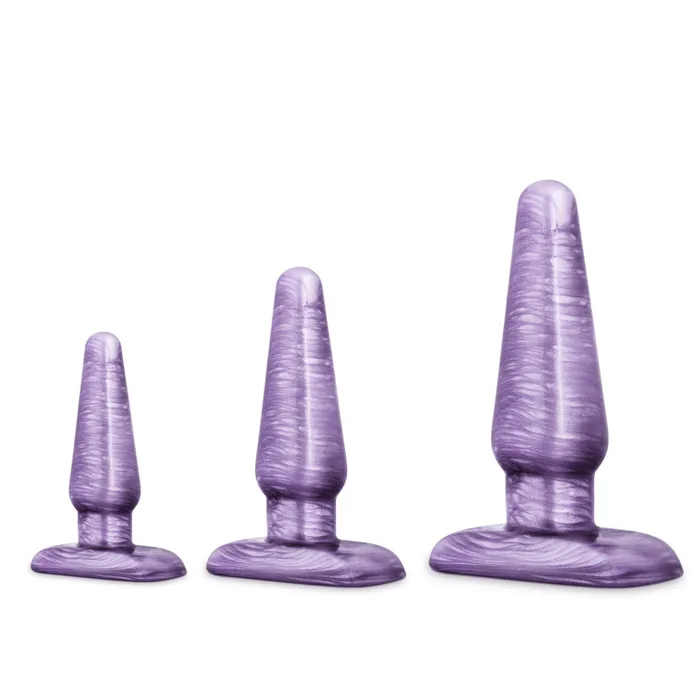 Anal Blush B Yours By Blush Trainer Kit Purple Swirl Anal Plug