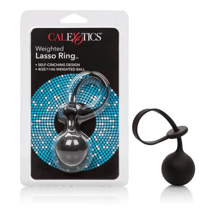 Anal California Exotic Novelties Weighted Lasso Ring Black Silicone Pleasure Ring 175 Diameter Anal California Exotic Novelties Weighted Lasso Ring Black Silicone Pleasure Ring 175 Diameter
