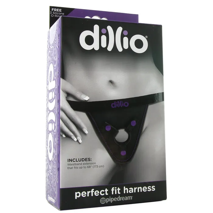 Anal Pipedream Dillio Perfect Fit Harness in BlackPurple