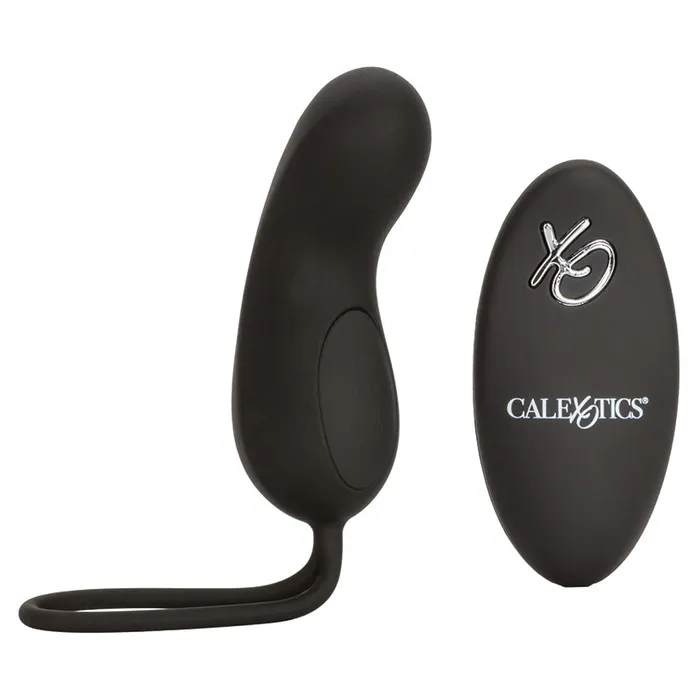 Anal Remote Silicone Rechargeable Curve BulletBlack CAL EXOTICS