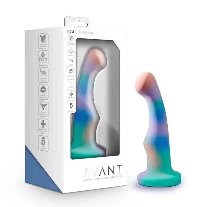 Blush Avant By Blush Opal Dreams Artisan 6 Inch Curved PSpot GSpot Dildo with Suction Cup Base Elegantly Made with Smooth Ultrasilk Purio Silicone Female Sex Toys Blush Avant By Blush Opal Dreams Artisan 6 Inch Curved PSpot GSpot Dildo with Suction Cup Base Elegantly Made with Smooth Ultrasilk Purio Silicone Female Sex Toys