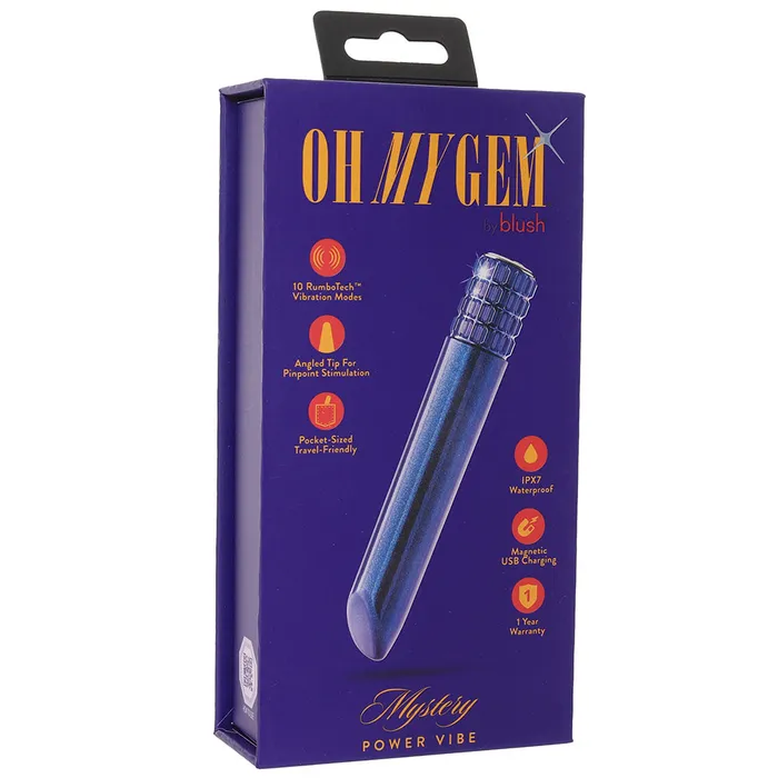 Blush Female Sex Toys Oh My Gem Mystery Power Vibe in Sapphire