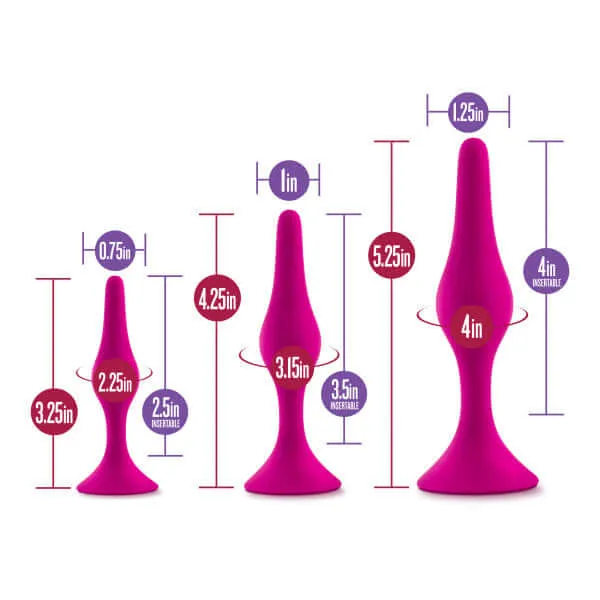Blush Novelties Anal Luxe Beginner Plug Kit Your Path to Pleasurable Exploration