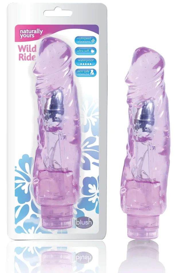 Blush Novelties Female Sex Toys Wild Ride Purple Vibrator Realistic Vibrating Dildo with Veins Bendable Design Blush Novelties Female Sex Toys Wild Ride Purple Vibrator Realistic Vibrating Dildo with Veins Bendable Design