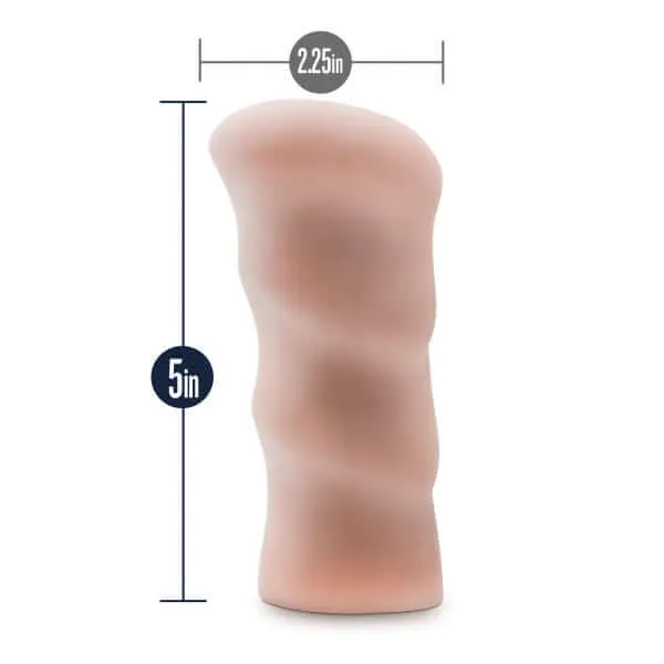 Blush Novelties Male Sex Toys X5 Men Ass Stroker Vanilla Beige Ultra Realistic OpenEnded Masturbator by Blush Novelties