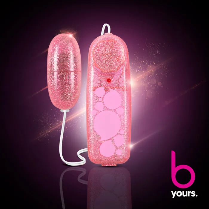 Blush Vibrators B Yours By Blush Glitter Power Bullet Pink 225Inch Vibrating Bullet