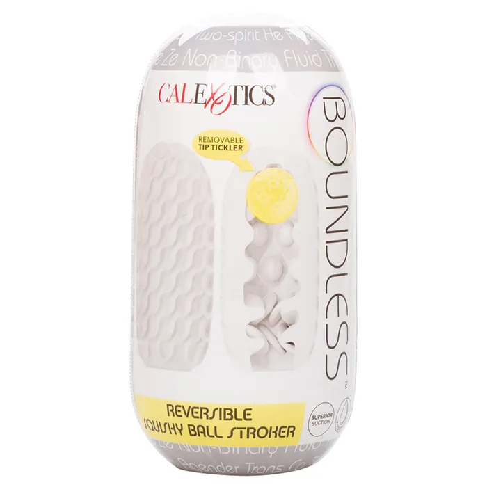 Boundless Reversible Squishy Ball StrokerYellow CAL EXOTICS Male Sex Toys