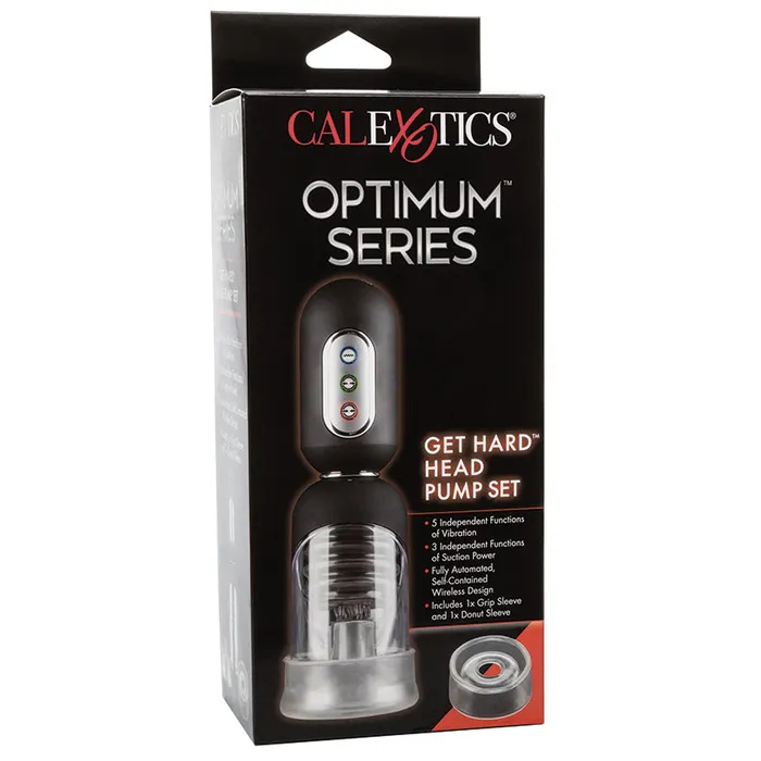 CAL EXOTICS Male Sex Toys Optimum Series Get Hard Head Pump SetClear