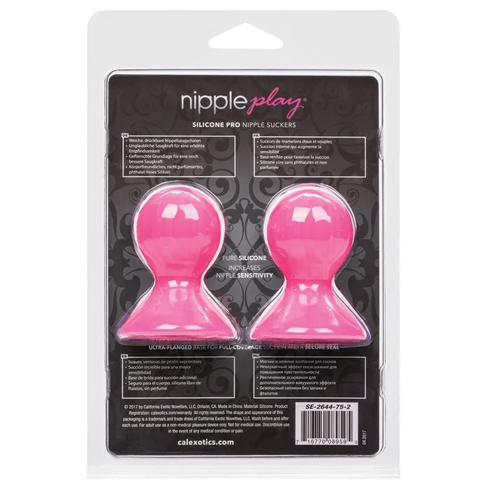 CAL EXOTICS Nipple Play Silicone Pro Nipple SuckersPink Couples