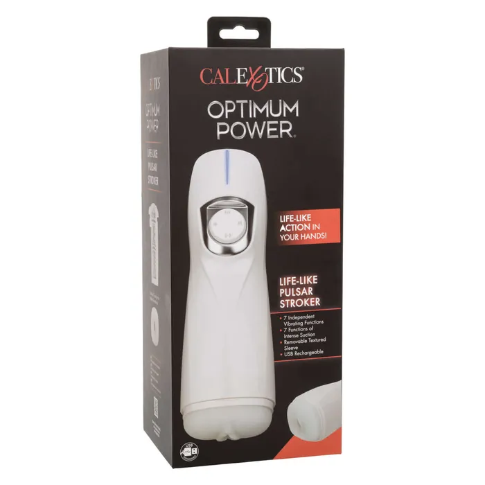 California Exotic Novelties Optimum Power Lifelike Pulsar Stroker Rechargeable Vibration Suction Masturbator Male Sex Toys California Exotic Novelties Optimum Power Lifelike Pulsar Stroker Rechargeable Vibration Suction Masturbator Male Sex Toys