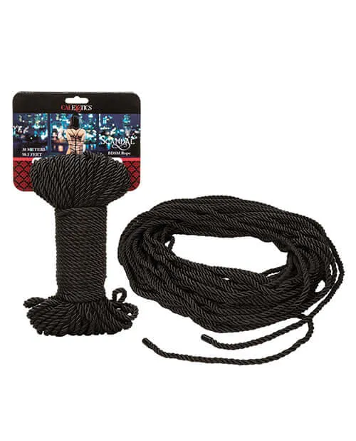 California Exotic Novelties Scandal BDSM Rope 30 meter e or approximately 985 feet Black Anal California Exotic Novelties Scandal BDSM Rope 30 meter e or approximately 985 feet Black Anal
