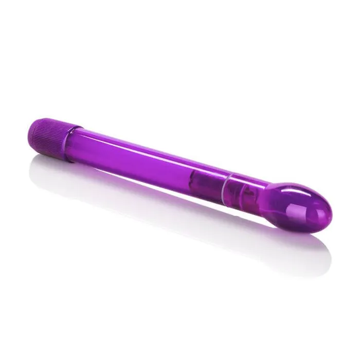 California Exotic Novelties Vibrators Experience Pleasure in Full Bloom with Slender Tulip Wand Purple Vibrator