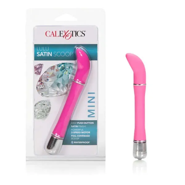California Exotic Novelties Vibrators Lulu Satin Scoop Pink Vibrator
