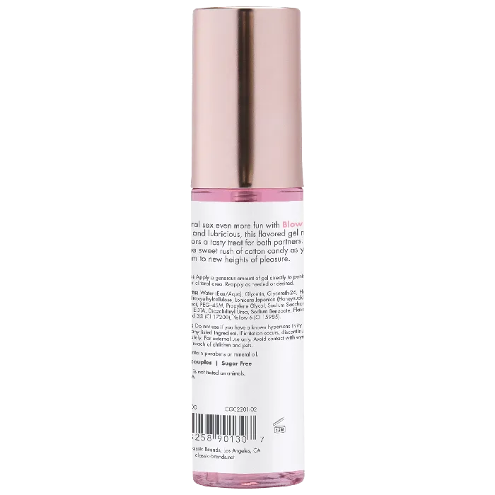 Classic Erotica Enhancers CGC Blow Me Oral Sex Gel Sugar Rush Flavor 2 fl oz Flavored Gel for Enhanced Oral Pleasure