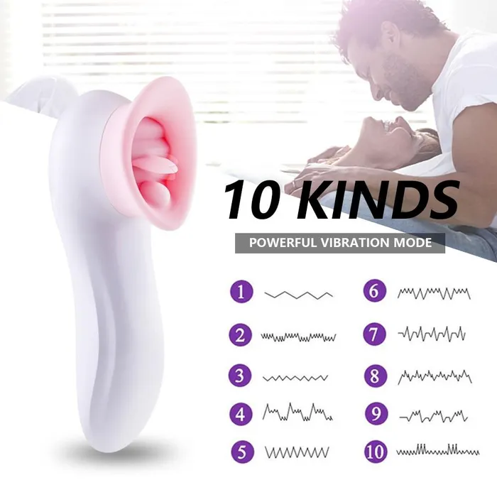 Clit Sucker with Vibrating Tongue Vibratoy Shop Female Sex Toys