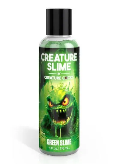 CREATURE COCKS CREATURE SLIME WATER BASED GREEN SLIME LUBE 4OZ XR Brands Dildos