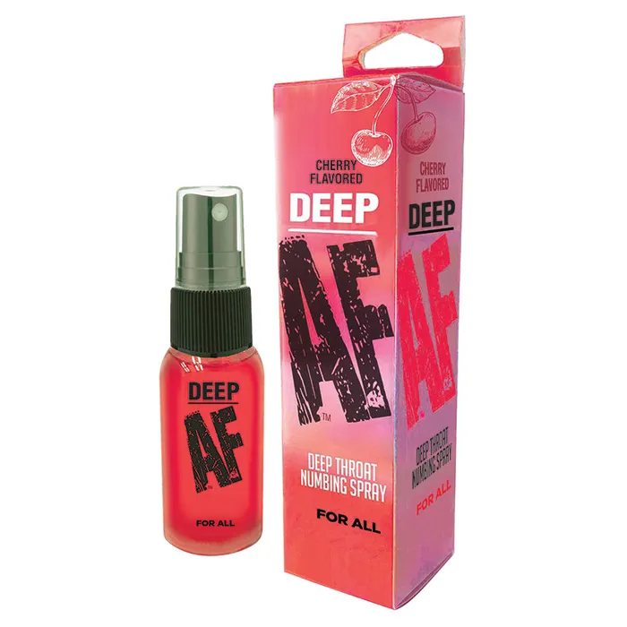 Deep AF Numbing Throat SprayCherry LITTLE GENIE Male Sex Toys