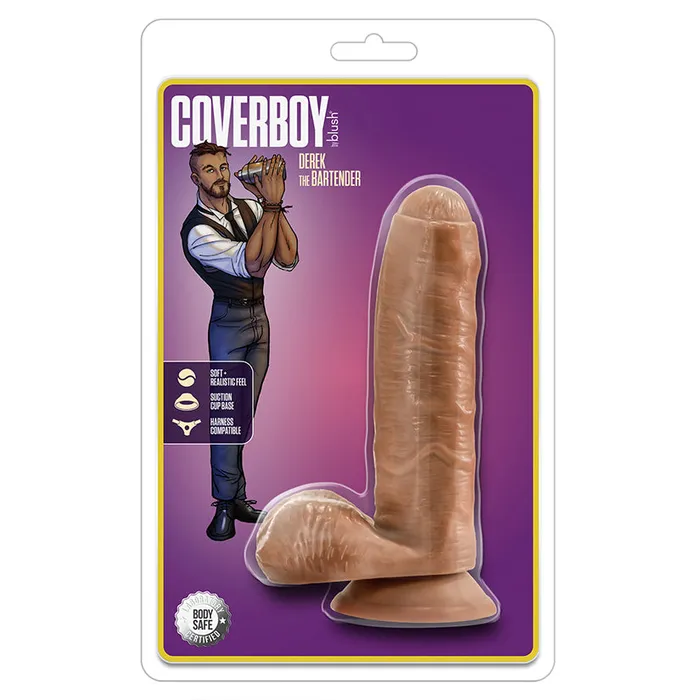 Dildos BLUSH Coverboy Derek The BartenderMocha 7