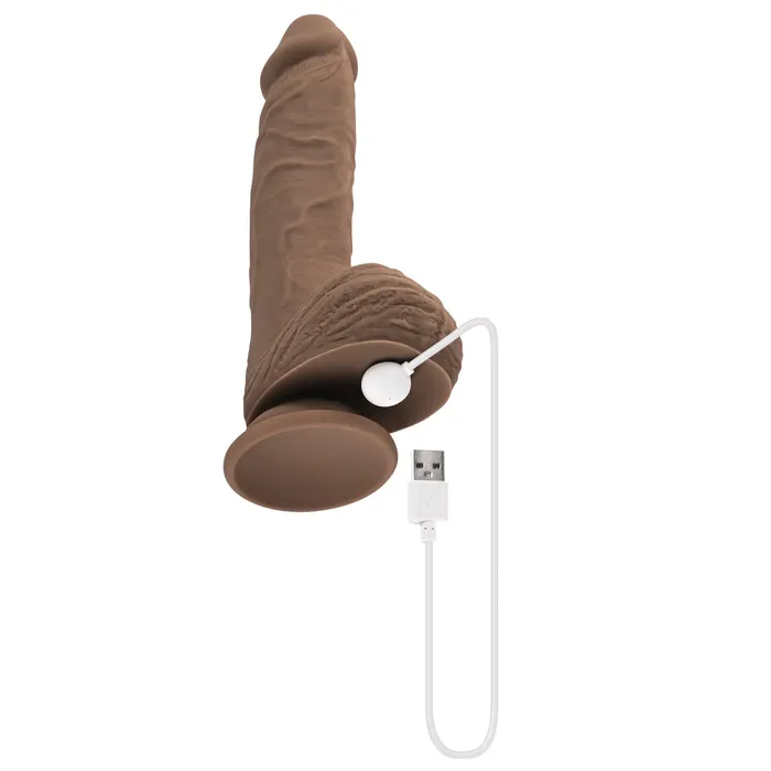Dildos Evolved Novelties Evolved Full Monty Dark Skin Tone Dildo by Evolved Novelties