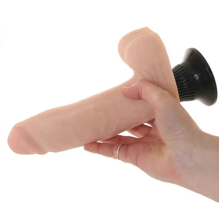 Dildos Real Feel Deluxe 75 Inch Vibrating Wall Banger Dildo in Li Pipedream