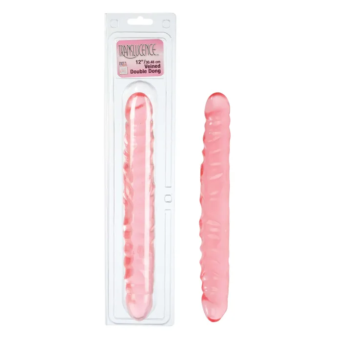 Dildos Translucence Veined Double Dong 12 Premium Quality Versatile Use Made in USA California Exotic Novelties Dildos Translucence Veined Double Dong 12 Premium Quality Versatile Use Made in USA California Exotic Novelties