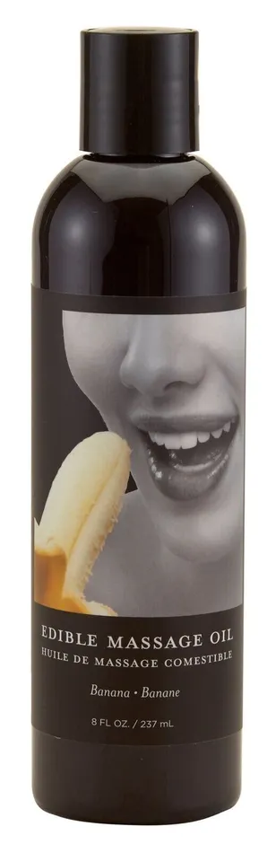 Earthly Body Edible Massage Oil 8 Oz Tempting Banana Flavor for Sensual Pleasure Earthly Body Couples Earthly Body Edible Massage Oil 8 Oz Tempting Banana Flavor for Sensual Pleasure Earthly Body Couples