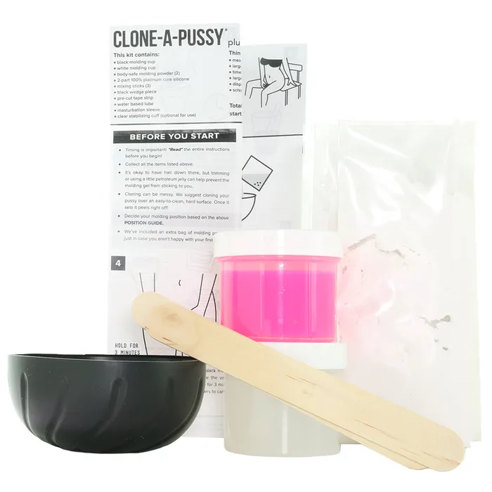 Empire Labs Male Sex Toys CloneAPussy Plus Masturbator Sleeve Kit in Hot Pink