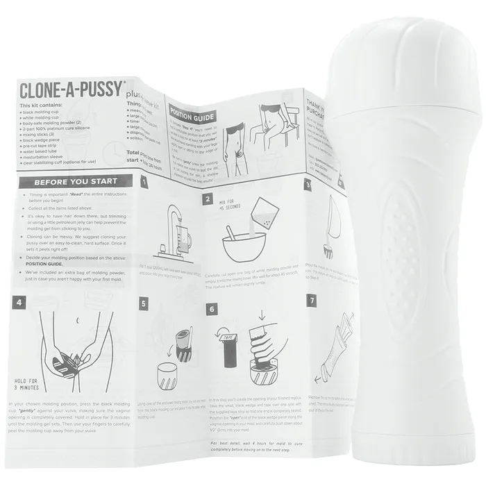 Empire Labs Male Sex Toys CloneAPussy Plus Masturbator Sleeve Kit in Hot Pink