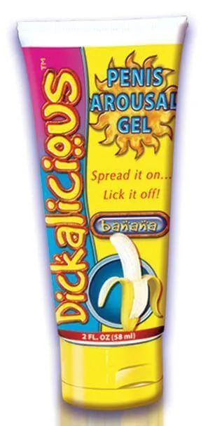 Enhancers HOTT Products Dickalicious Penis Arousal Gel Banana 2 Oz Tantalizing Flavors for Sensational Intimate Moments Enhancers HOTT Products Dickalicious Penis Arousal Gel Banana 2 Oz Tantalizing Flavors for Sensational Intimate Moments