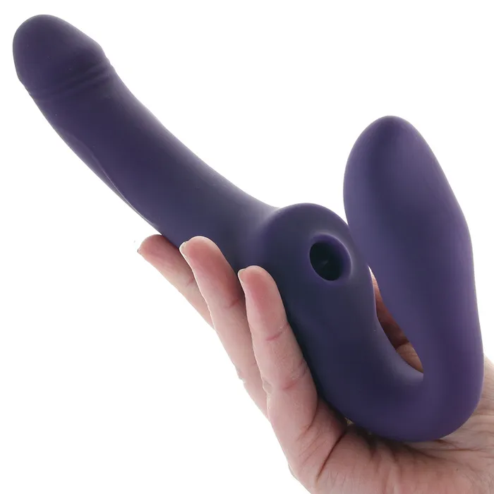 Evolved Novelties 2 Become 1 Air Pulsing Strapless StrapOn Female Sex Toys