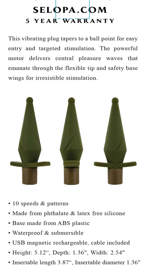 Evolved Novelties Anal Selopa The Private Vibrating Butt Plug for Elite Pleasures
