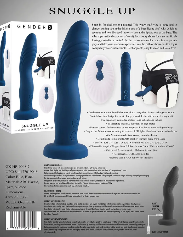 Evolved Novelties Female Sex Toys Gender X Snuggle Up Strap On