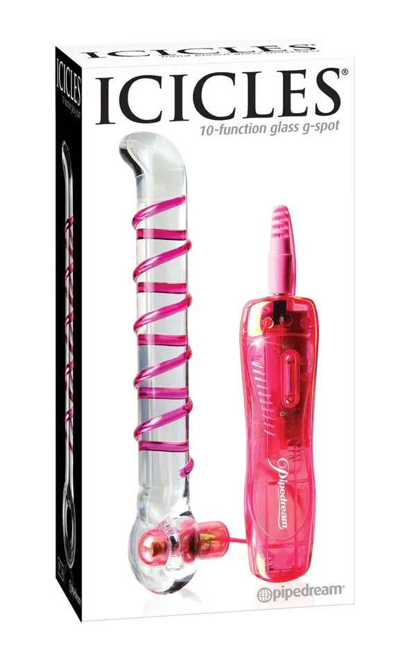 Female Sex Toys Icicles No 4 10Function Glass GSpot Vibrating Wand Pipedream Products Female Sex Toys Icicles No 4 10Function Glass GSpot Vibrating Wand Pipedream Products