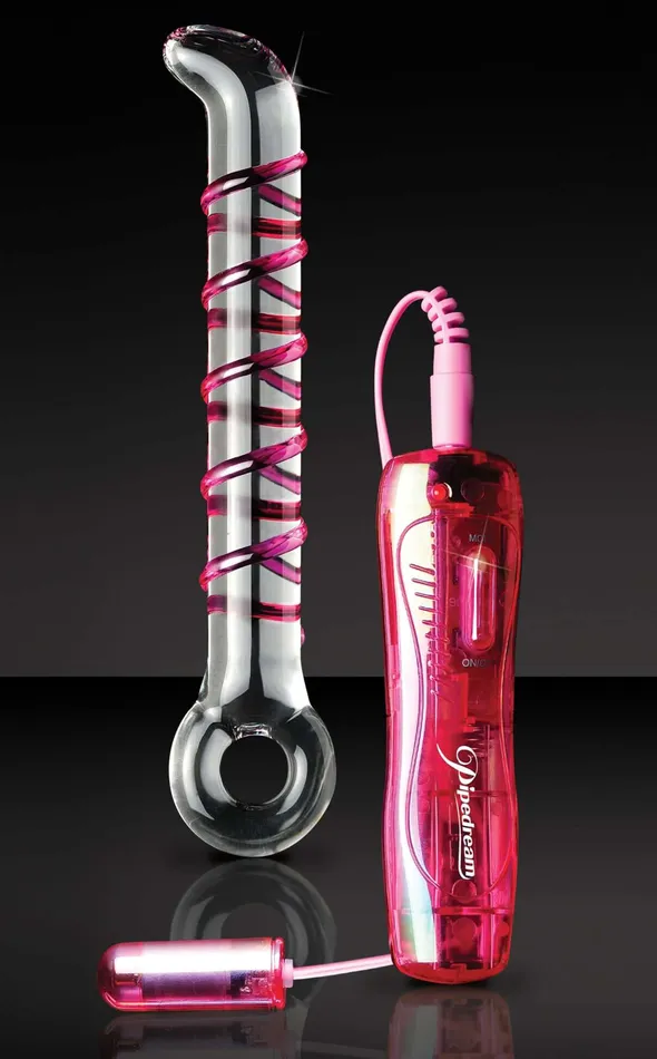 Female Sex Toys Icicles No 4 10Function Glass GSpot Vibrating Wand Pipedream Products