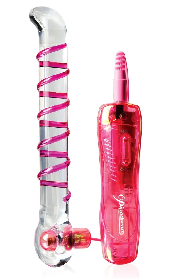Female Sex Toys Icicles No 4 10Function Glass GSpot Vibrating Wand Pipedream Products