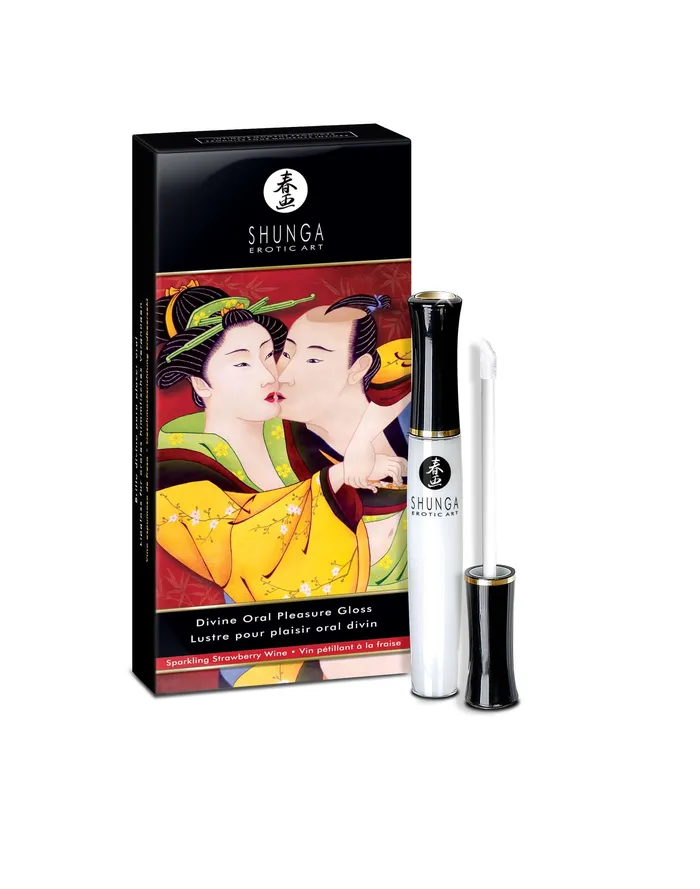 Female Sex Toys Shunga Erotic Art Divine Oral Pleasures Lip Gloss 033 Oz WarmingCooling Sensations Shunga Female Sex Toys Shunga Erotic Art Divine Oral Pleasures Lip Gloss 033 Oz WarmingCooling Sensations Shunga